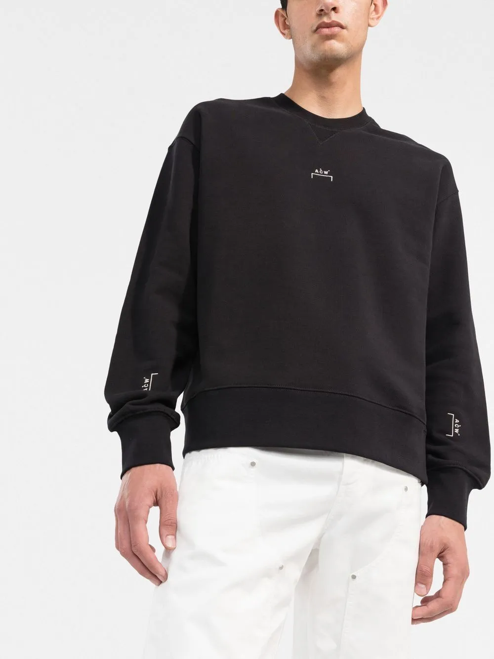 A-COLD-WALL* logo-print crew neck sweatshirt