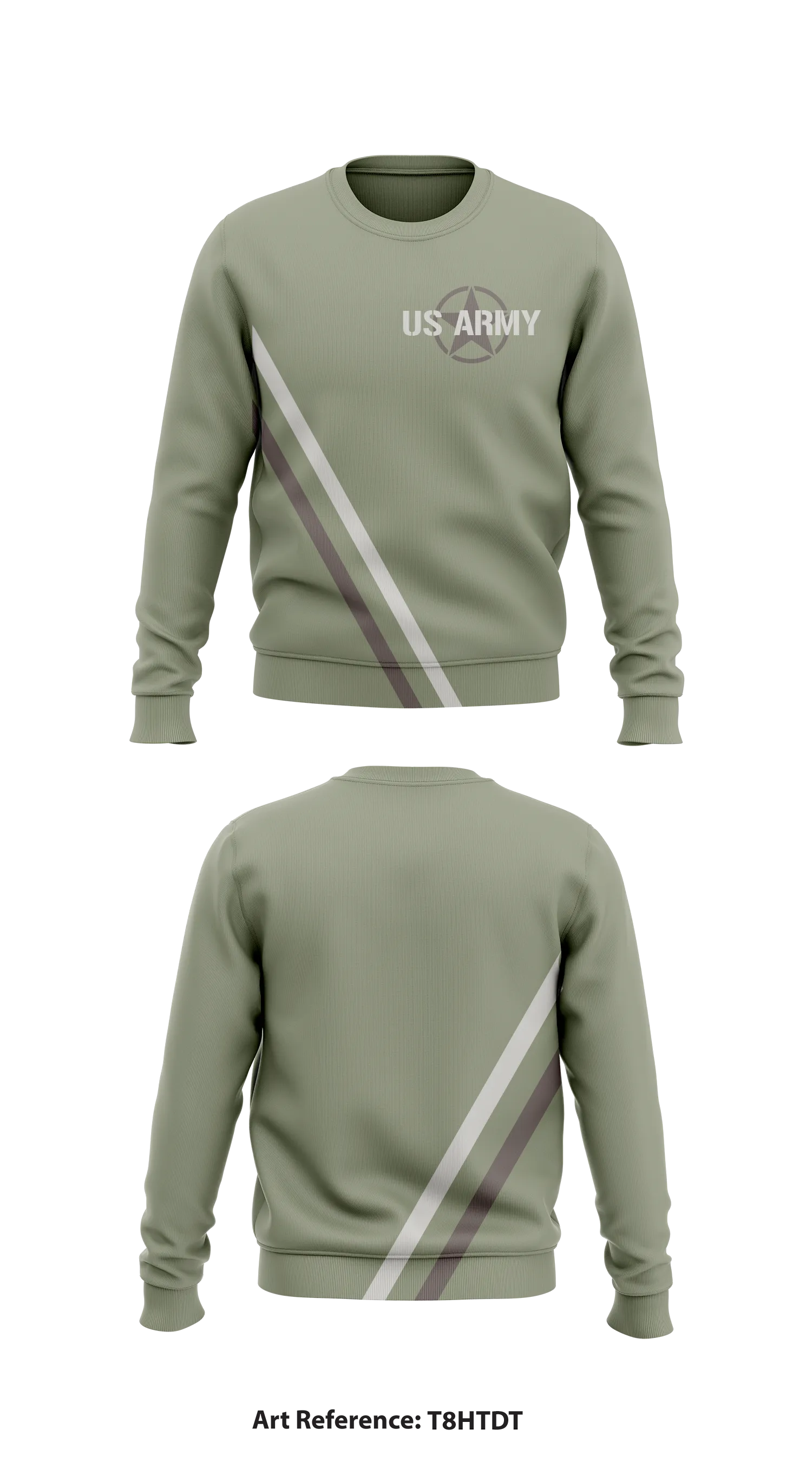 All Army Sports Running Team Store 1 Core Men's Crewneck Performance Sweatshirt - T8HTDt