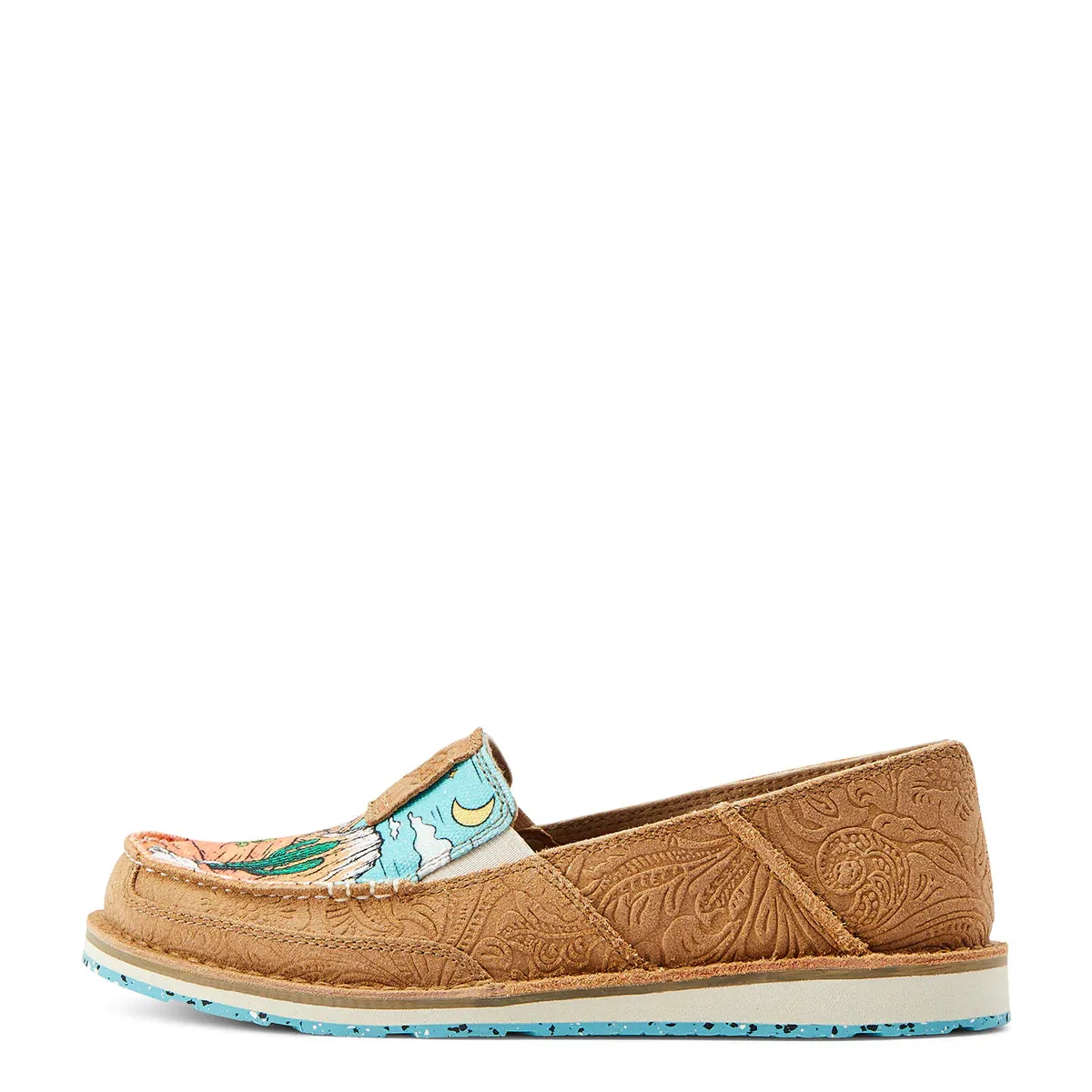 Ariat Cruiser Tan Suede Emboss Arizona Skies Ladies Shoes