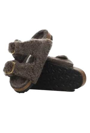 Arizona Big Buckle Shearling Sandal