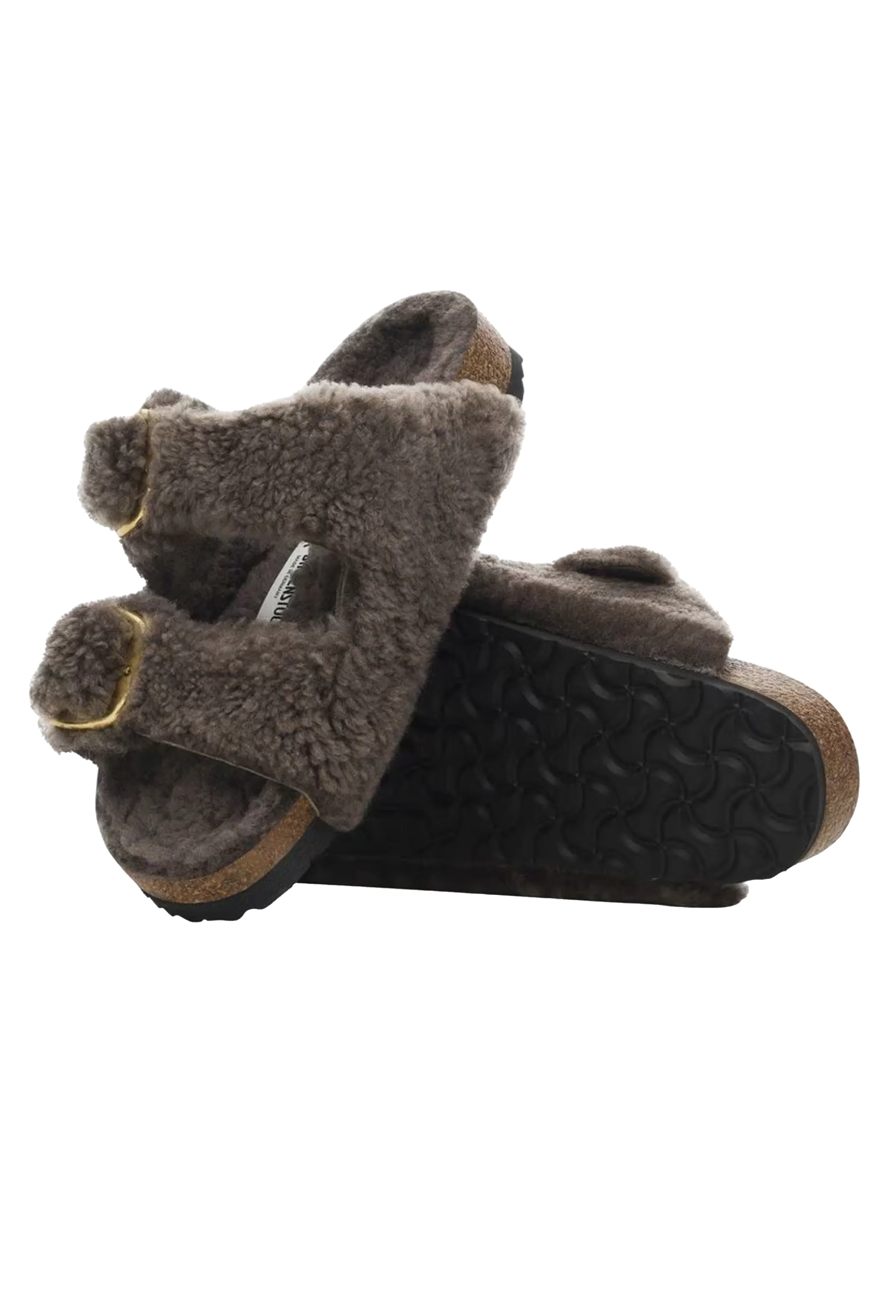 Arizona Big Buckle Shearling Sandal