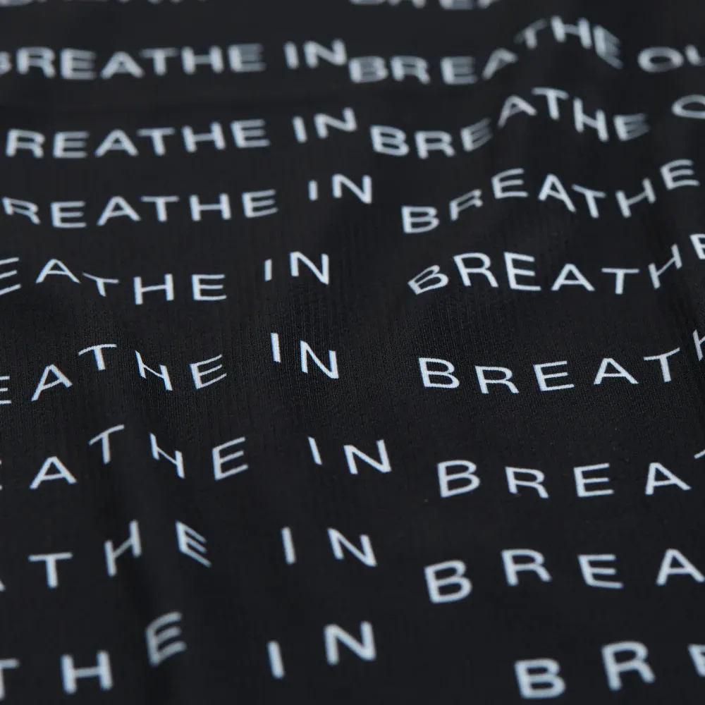 Bandit Running Drift "Breathe Out" Performance Tee - Black