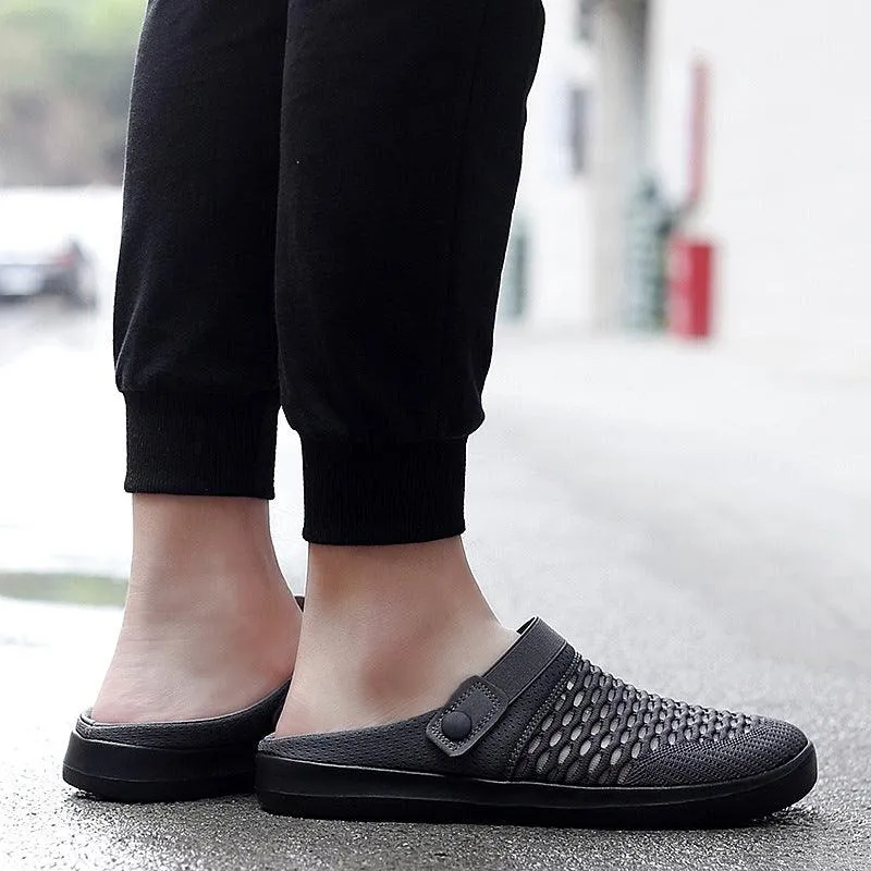 Baotou Half Slippers Flat Non-heel Lazy Fashion Casual Non-slip Sandals