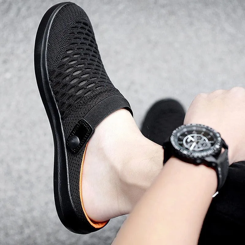 Baotou Half Slippers Flat Non-heel Lazy Fashion Casual Non-slip Sandals