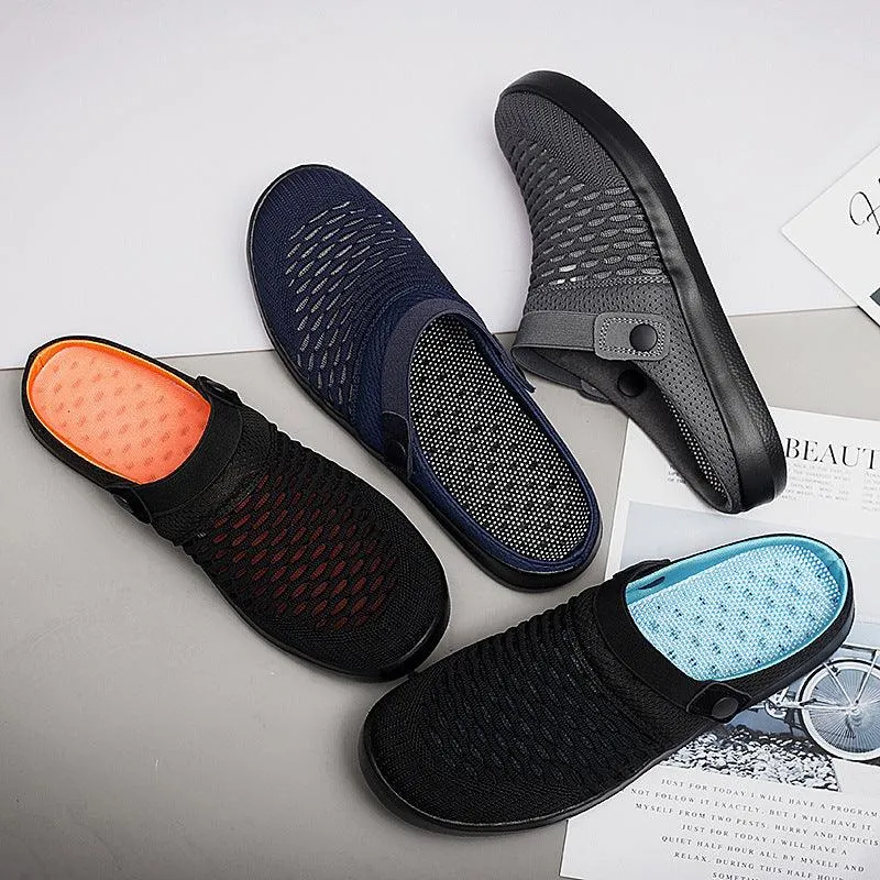Baotou Half Slippers Flat Non-heel Lazy Fashion Casual Non-slip Sandals