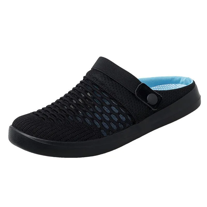 Baotou Half Slippers Flat Non-heel Lazy Fashion Casual Non-slip Sandals