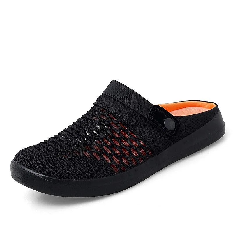 Baotou Half Slippers Flat Non-heel Lazy Fashion Casual Non-slip Sandals