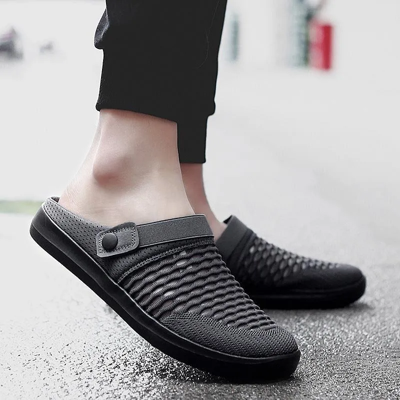 Baotou Half Slippers Flat Non-heel Lazy Fashion Casual Non-slip Sandals