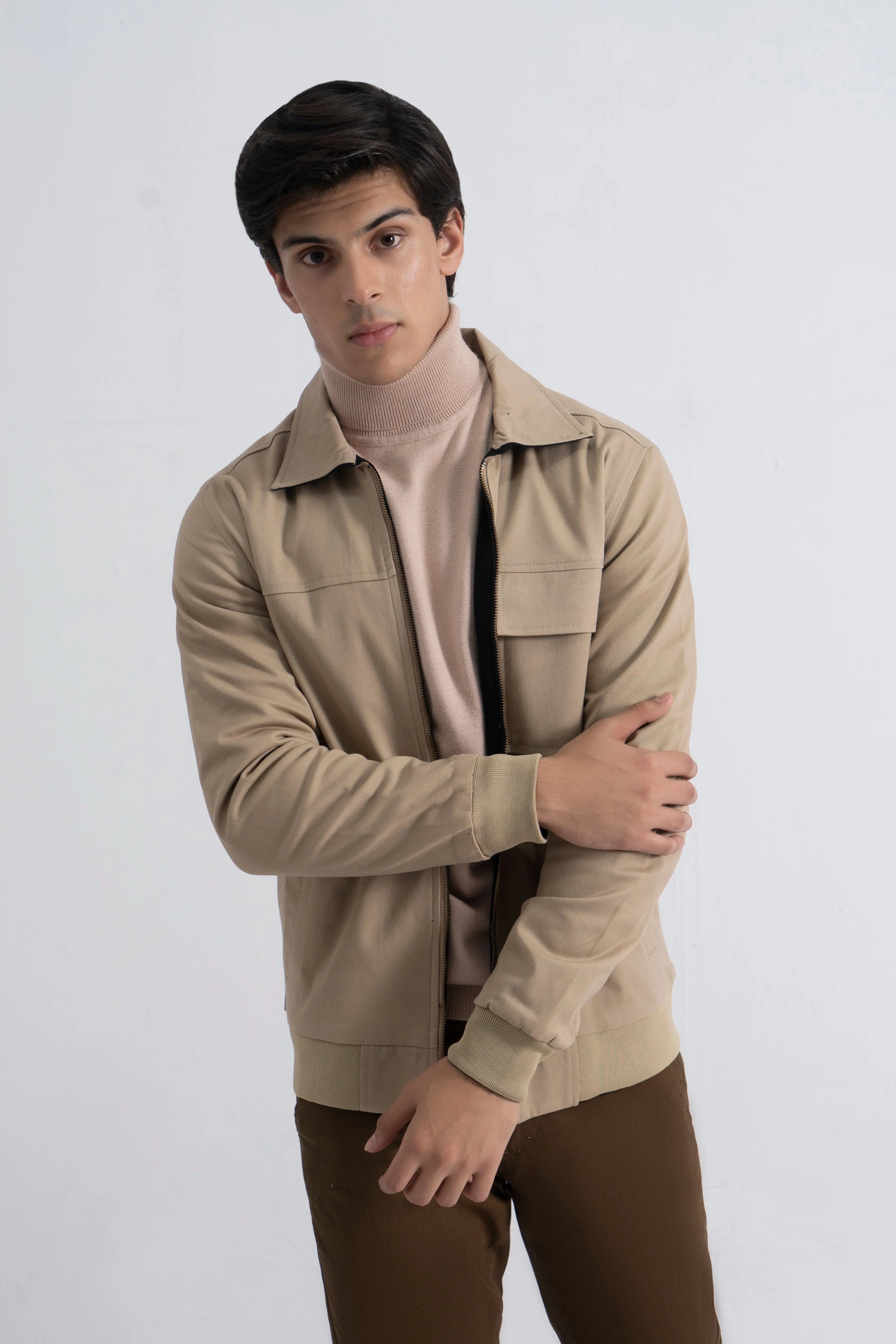 Beige/Black Double Side Jacket