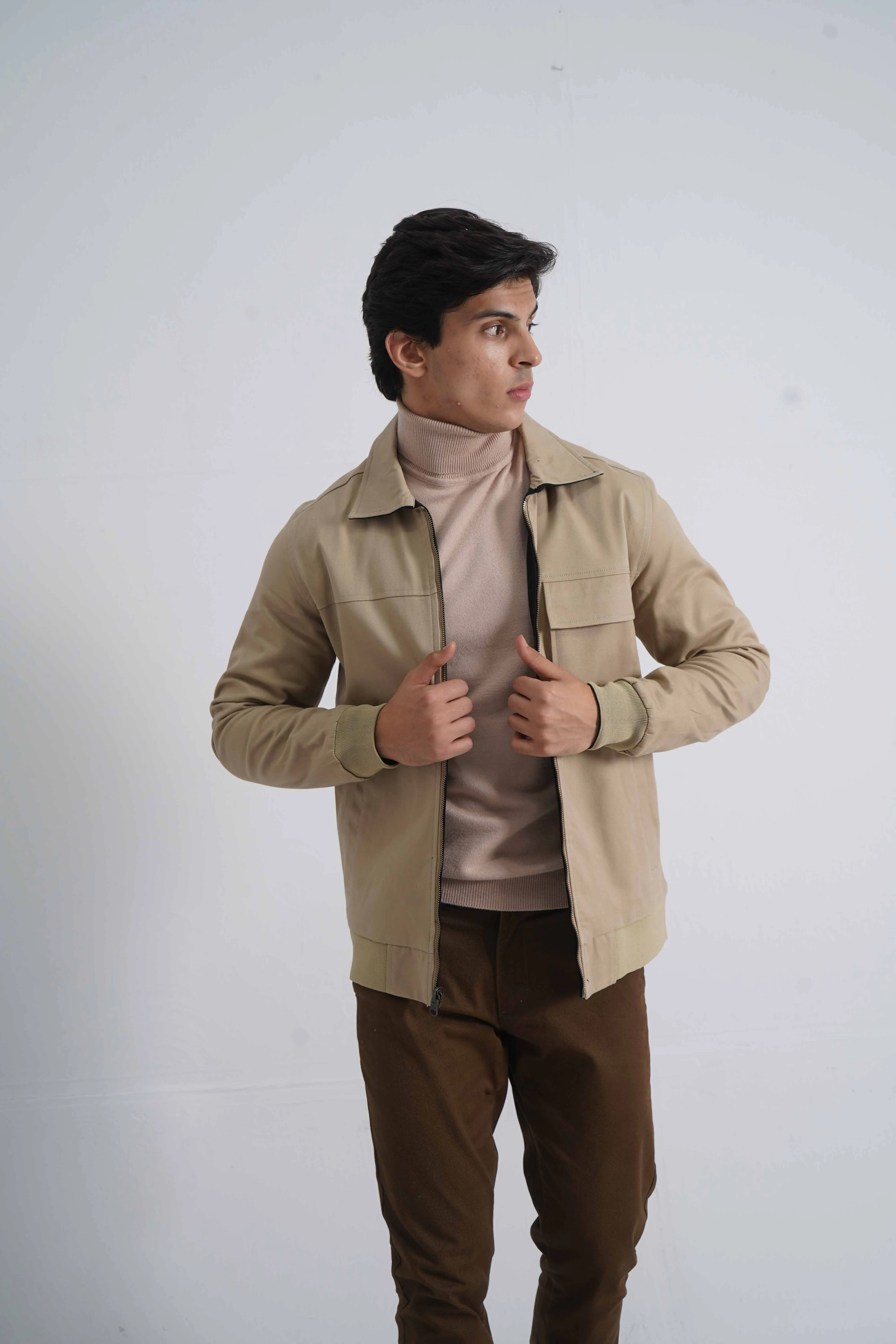 Beige/Black Double Side Jacket
