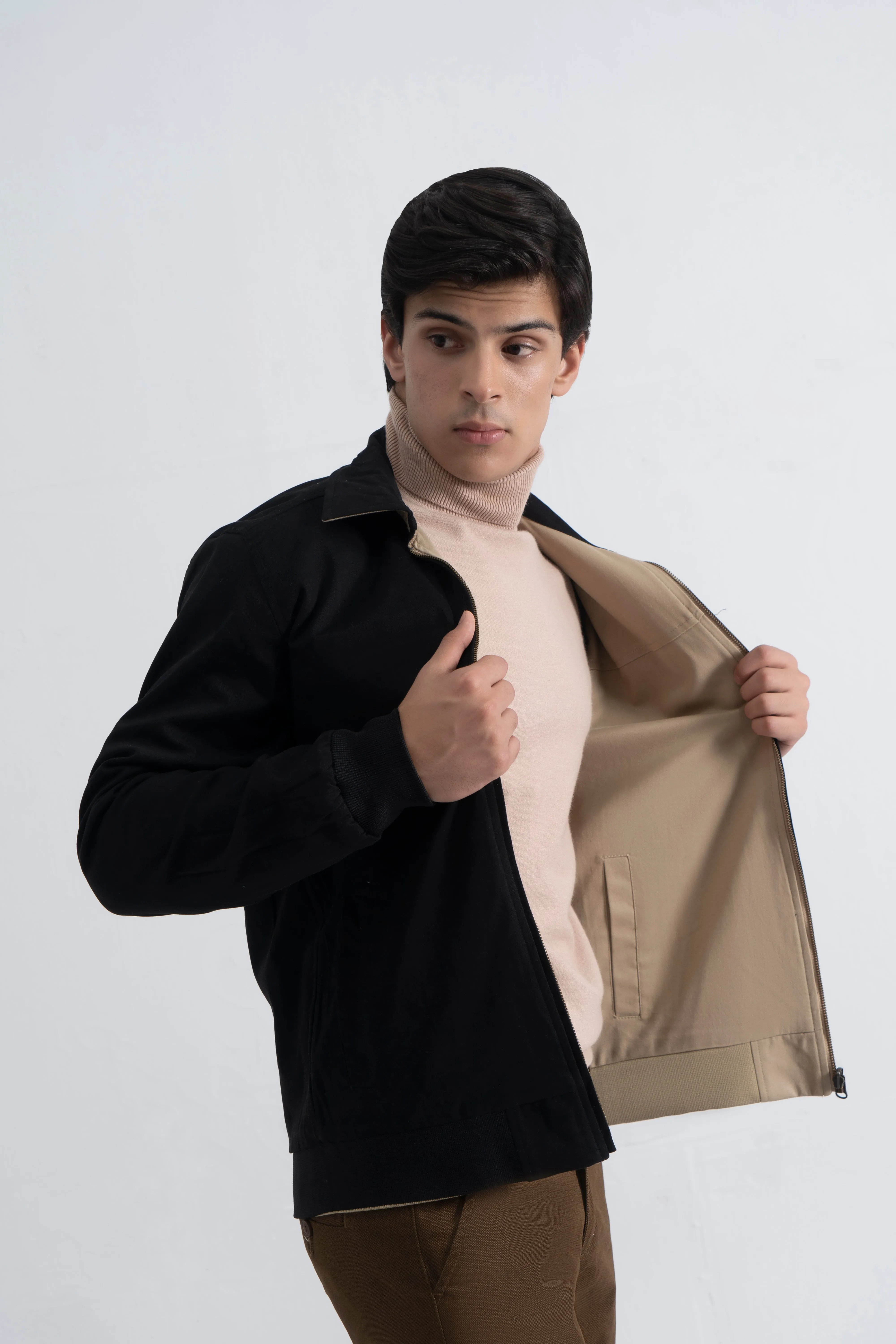 Beige/Black Double Side Jacket