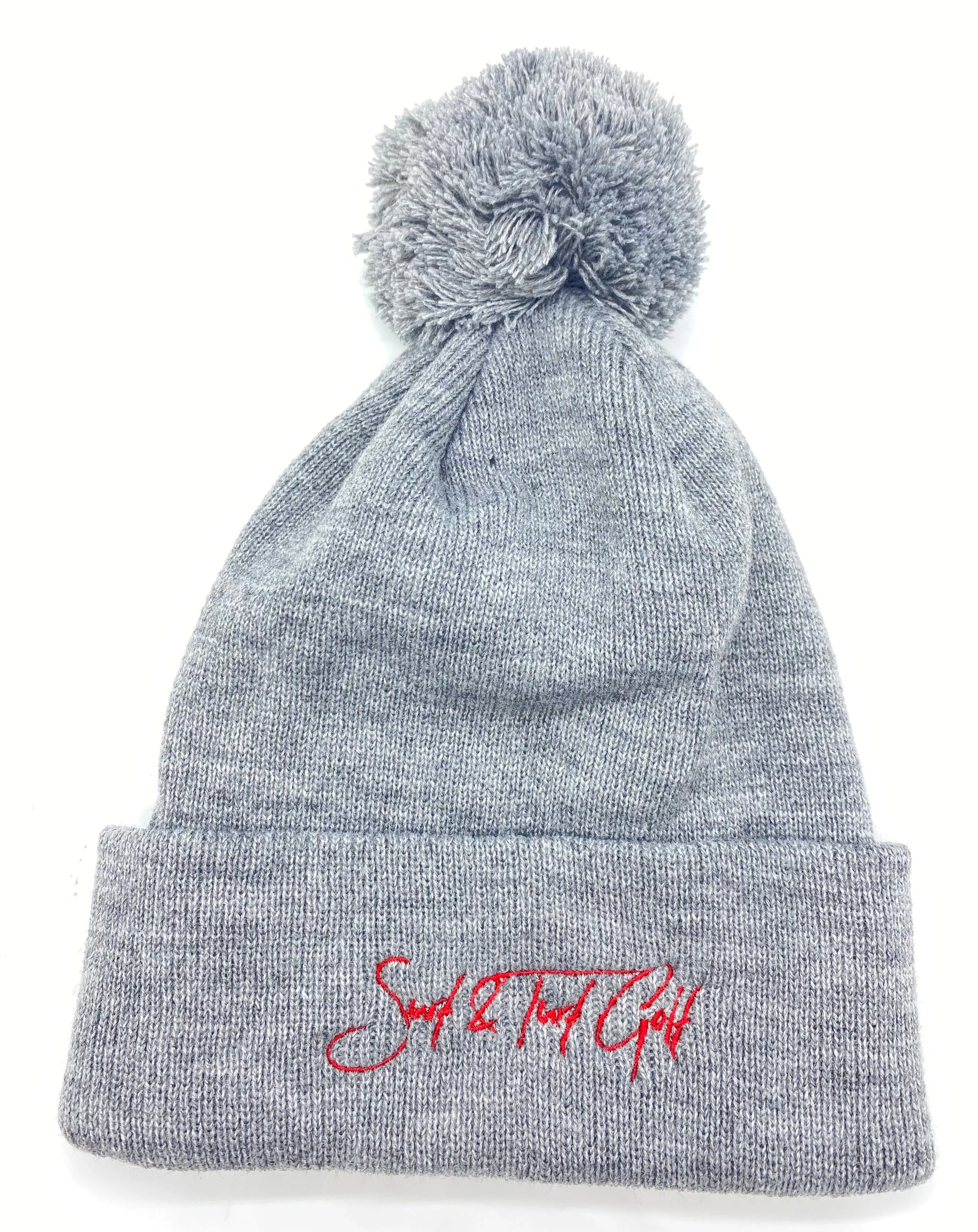 Big Bear Ball Beanie - Smoke (Light Grey)
