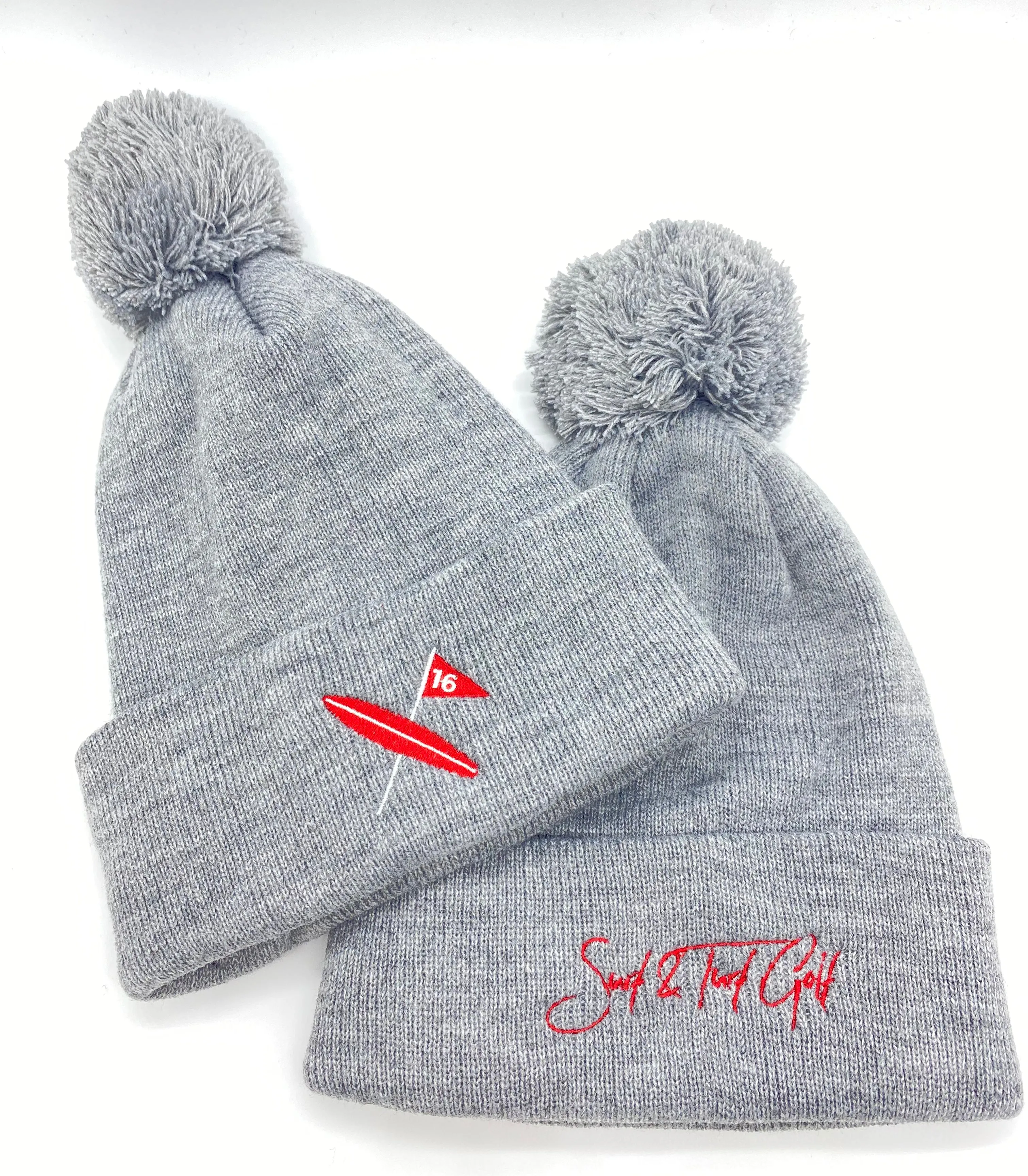 Big Bear Ball Beanie - Smoke (Light Grey)