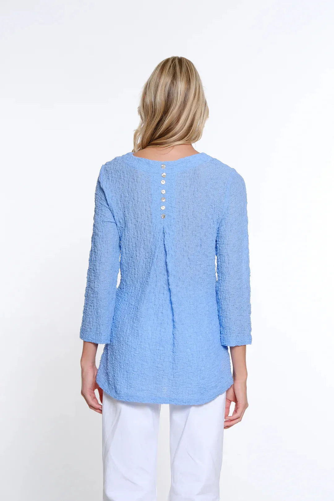 Blue Ivy Crinkle Blouse