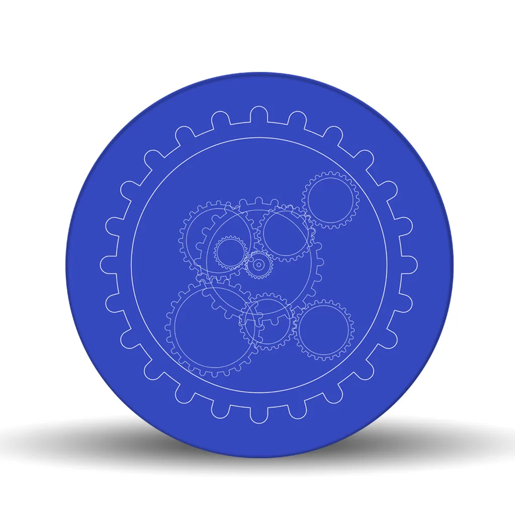 Blueprint <br>Glass Table Spinner 17.75"