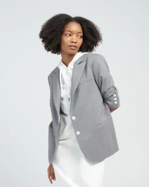 boyfriend blazer - light heather grey