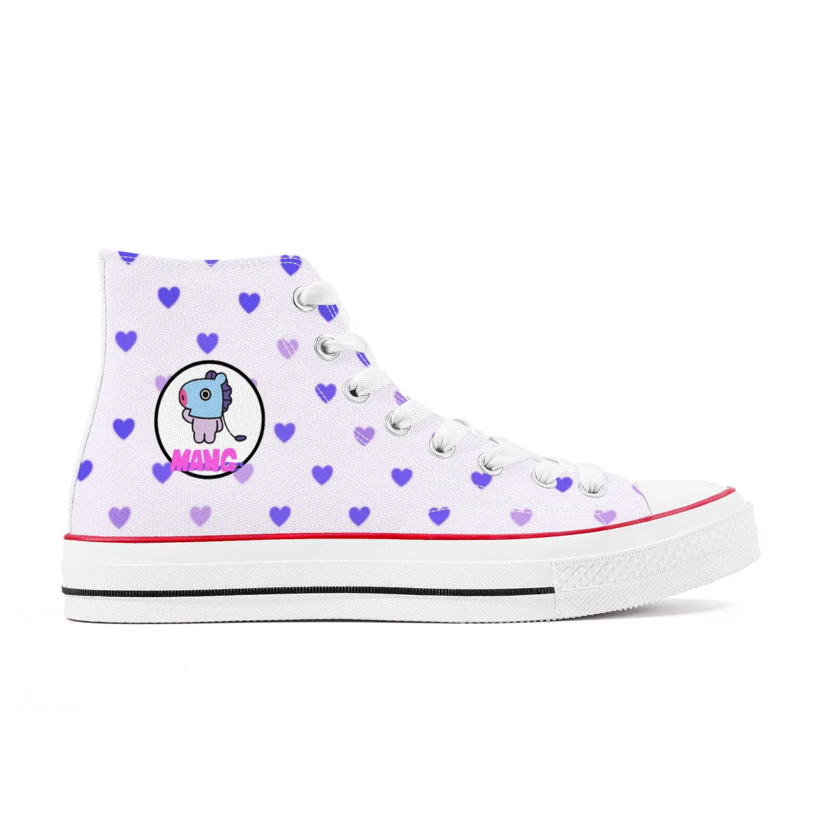 BT21 Mang High Top Canvas Sneakers