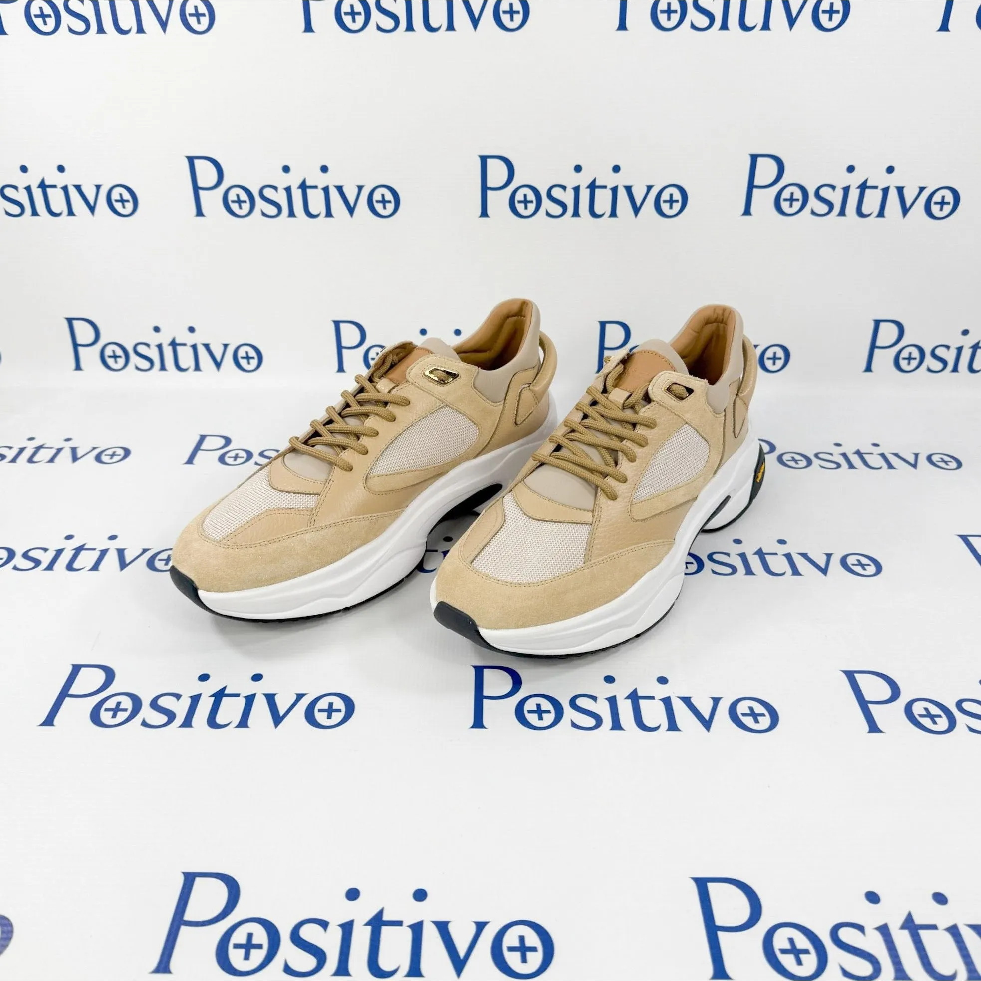 Buscemi Veloce Alce Beige Suede Sneakers
