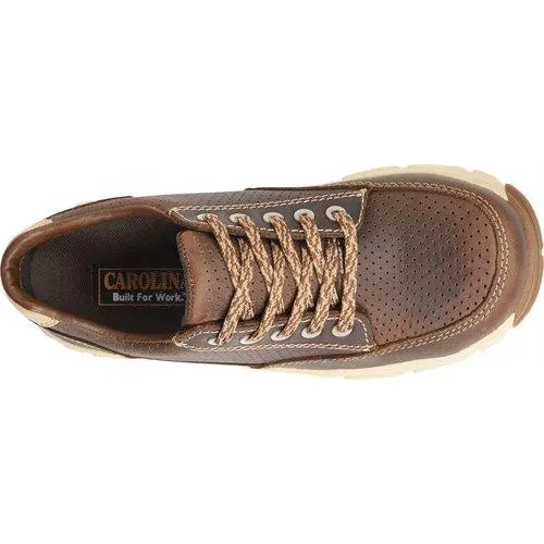 Carolina Women's S-117 Aluminum Toe Oxford Work Shoe- Mahogany- CA5674