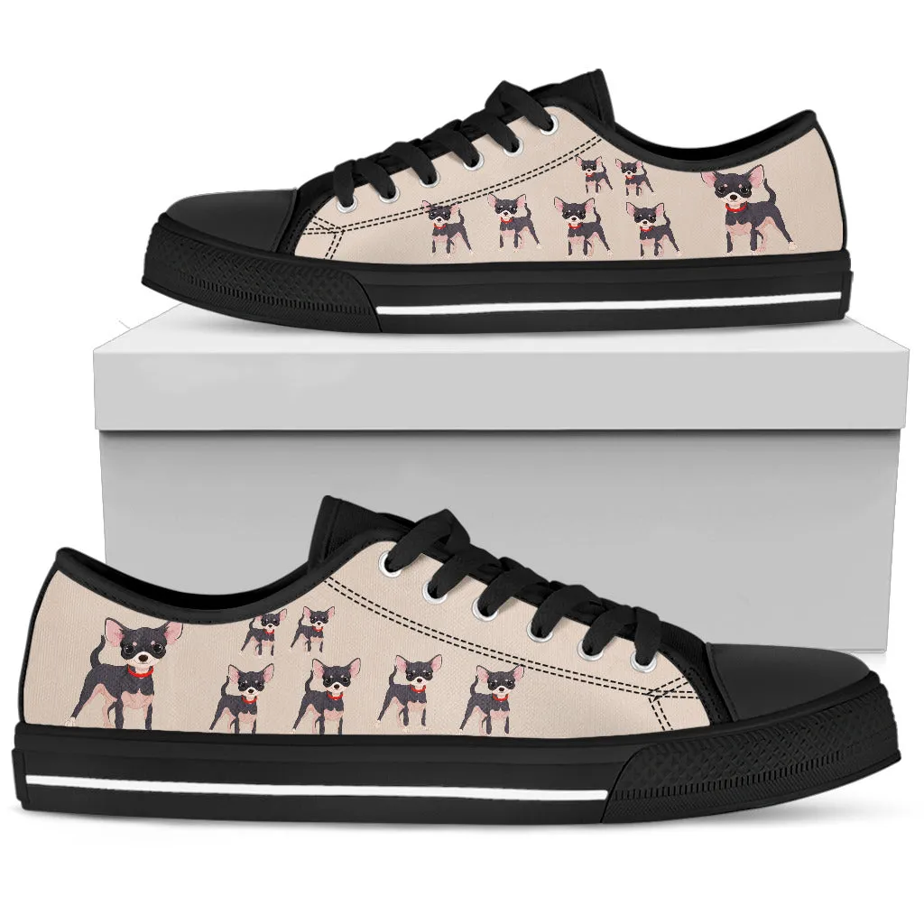 Cartoon Brown Chihuahua Shoes