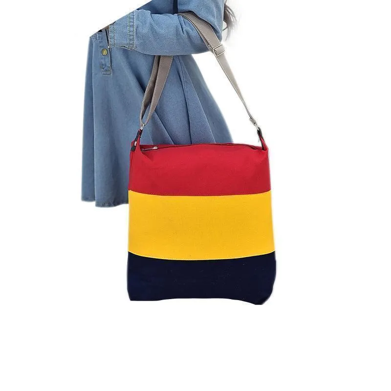 Casual Messenger Patchwork Bag