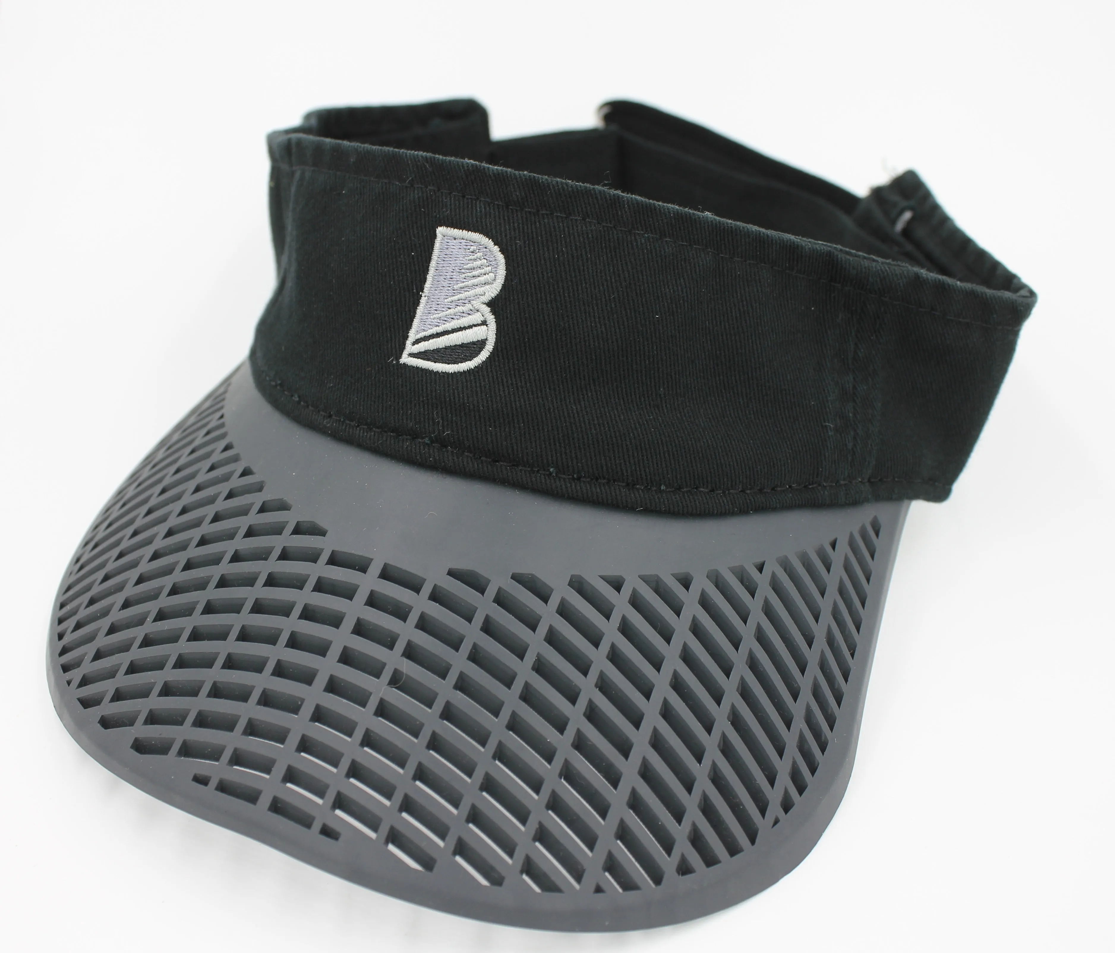 Casual Visor - "B" Black w/ Charcoal Brim