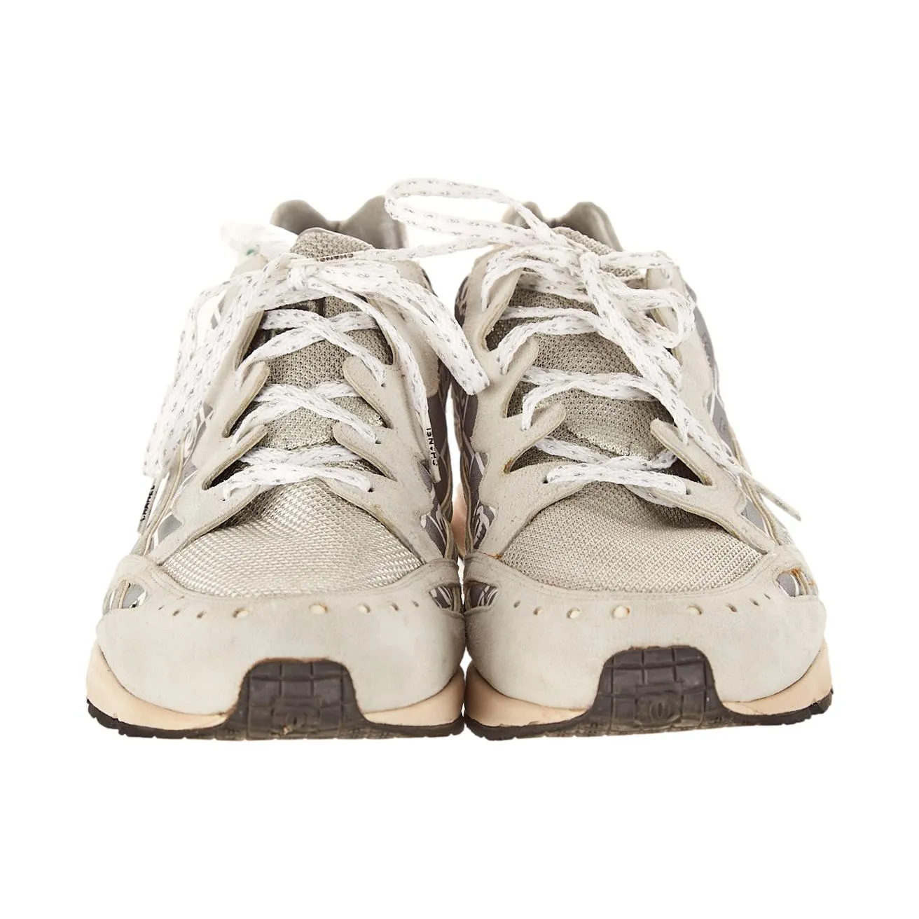 Chanel Grey Logo Dad Sneaker