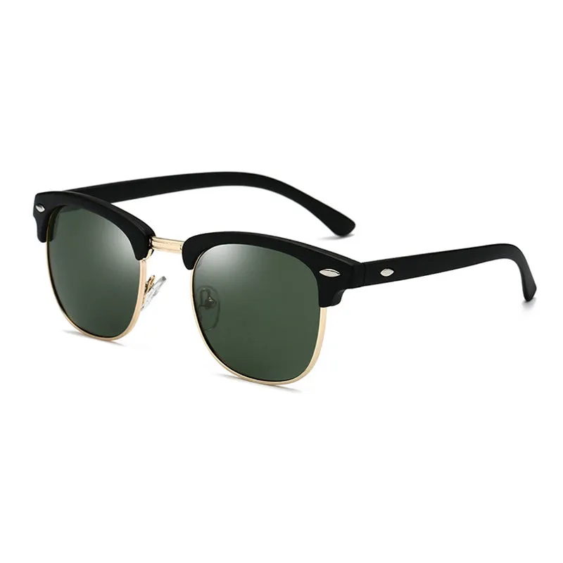 Classic Polarized Sunglasses Acetate Metal Frame UV400 Lens Vintage Driving Hiking Sun Glasses Men Women Gafas De Sol OOLVS MS171-2N/3N