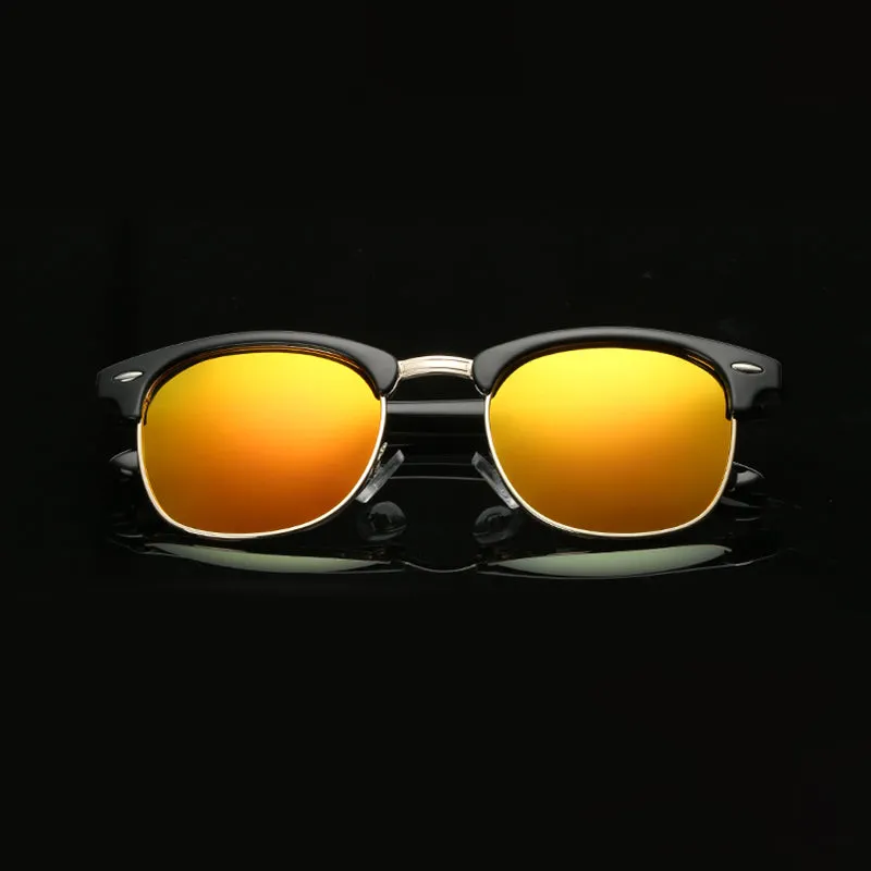 Classic Polarized Sunglasses Acetate Metal Frame UV400 Lens Vintage Driving Hiking Sun Glasses Men Women Gafas De Sol OOLVS MS171-2N/3N