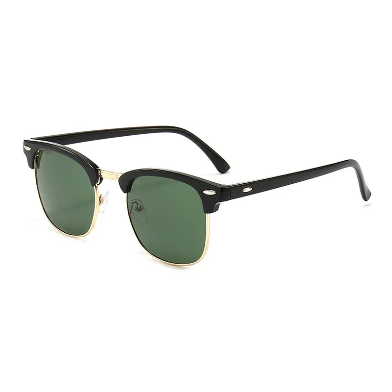 Classic Polarized Sunglasses Acetate Metal Frame UV400 Lens Vintage Driving Hiking Sun Glasses Men Women Gafas De Sol OOLVS MS171-2N/3N