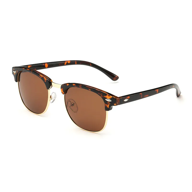 Classic Polarized Sunglasses Acetate Metal Frame UV400 Lens Vintage Driving Hiking Sun Glasses Men Women Gafas De Sol OOLVS MS171-2N/3N