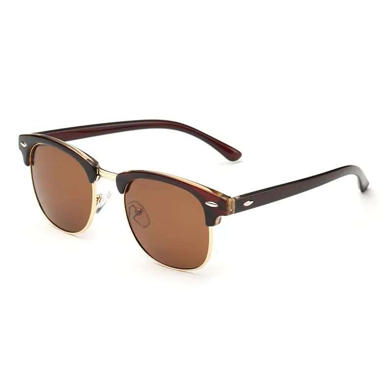 Classic Polarized Sunglasses Acetate Metal Frame UV400 Lens Vintage Driving Hiking Sun Glasses Men Women Gafas De Sol OOLVS MS171-2N/3N
