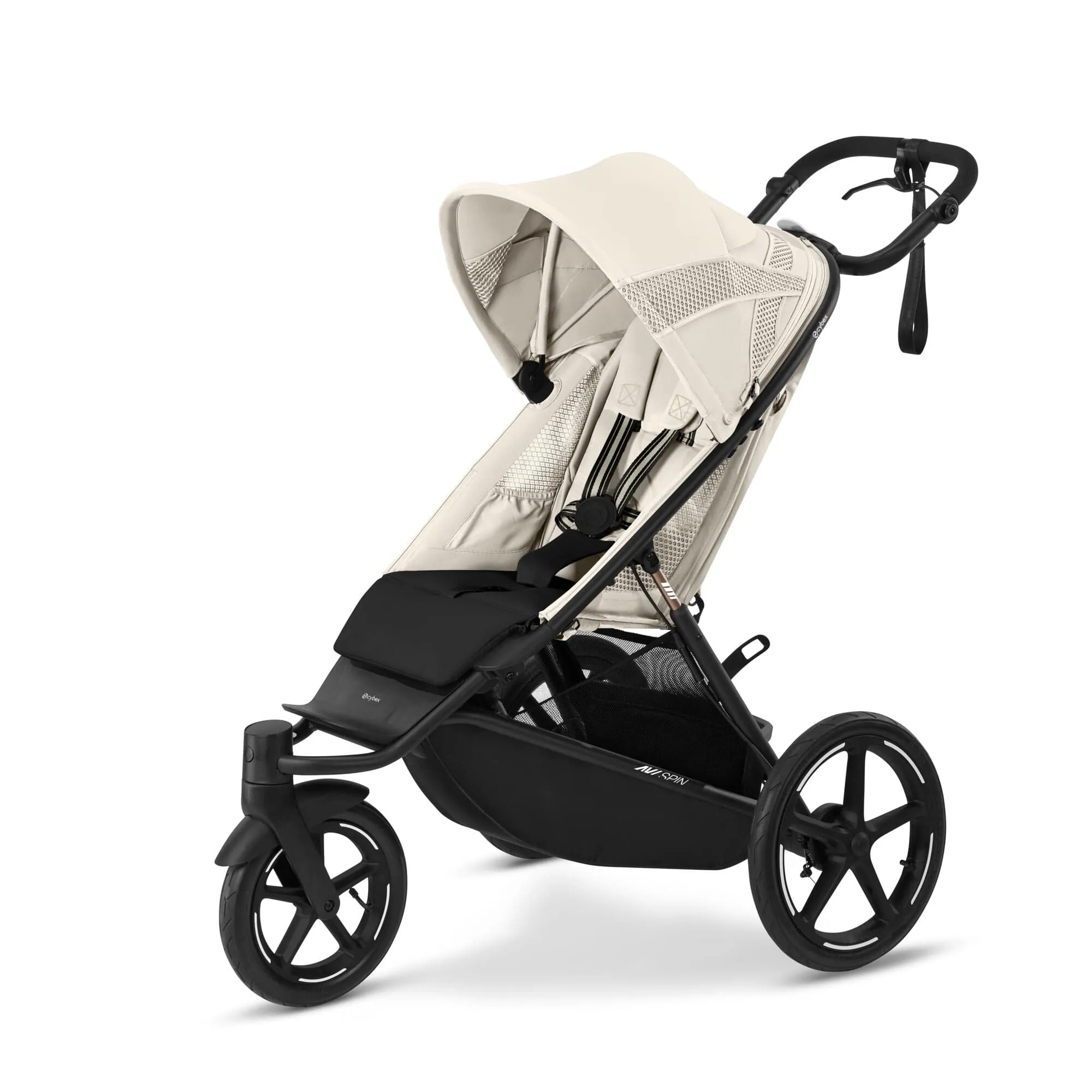 Cybex AVI Spin 3 Wheel Pram - Seashell Beige