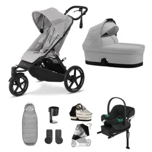Cybex AVI Spin, Aton B2 Travel System - Fog Grey