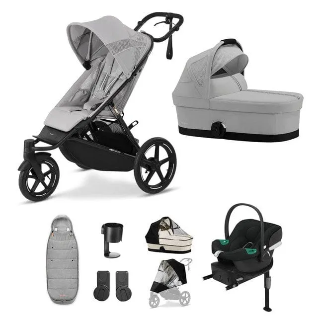 Cybex AVI Spin, Aton B2 Travel System - Fog Grey