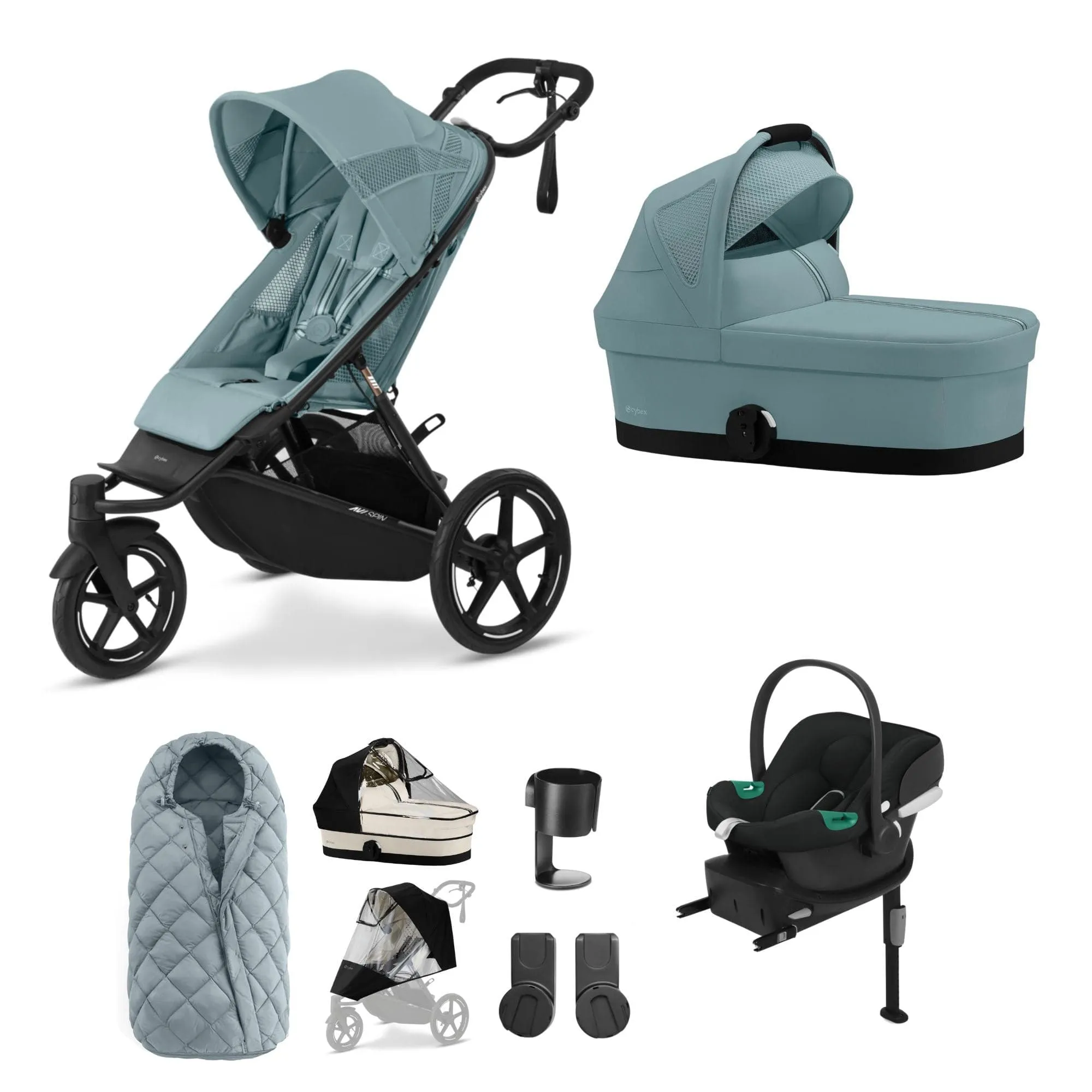 Cybex Avi Spin Comfort Bundle in Stormy Blue