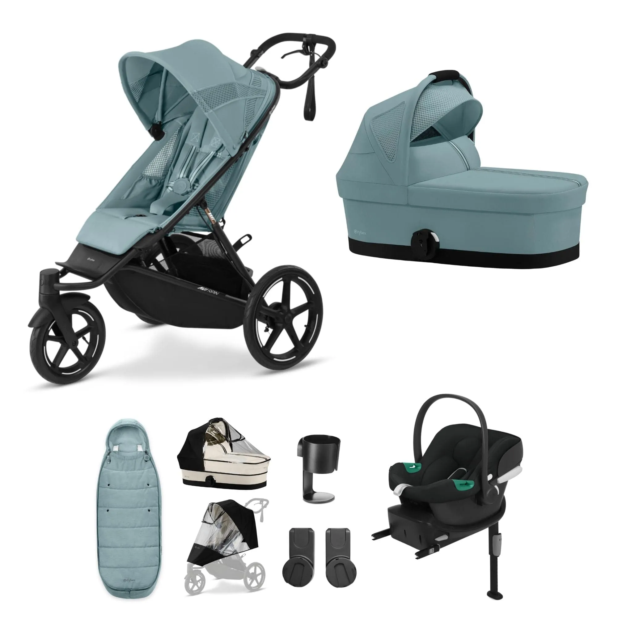 Cybex Avi Spin Comfort Bundle in Stormy Blue