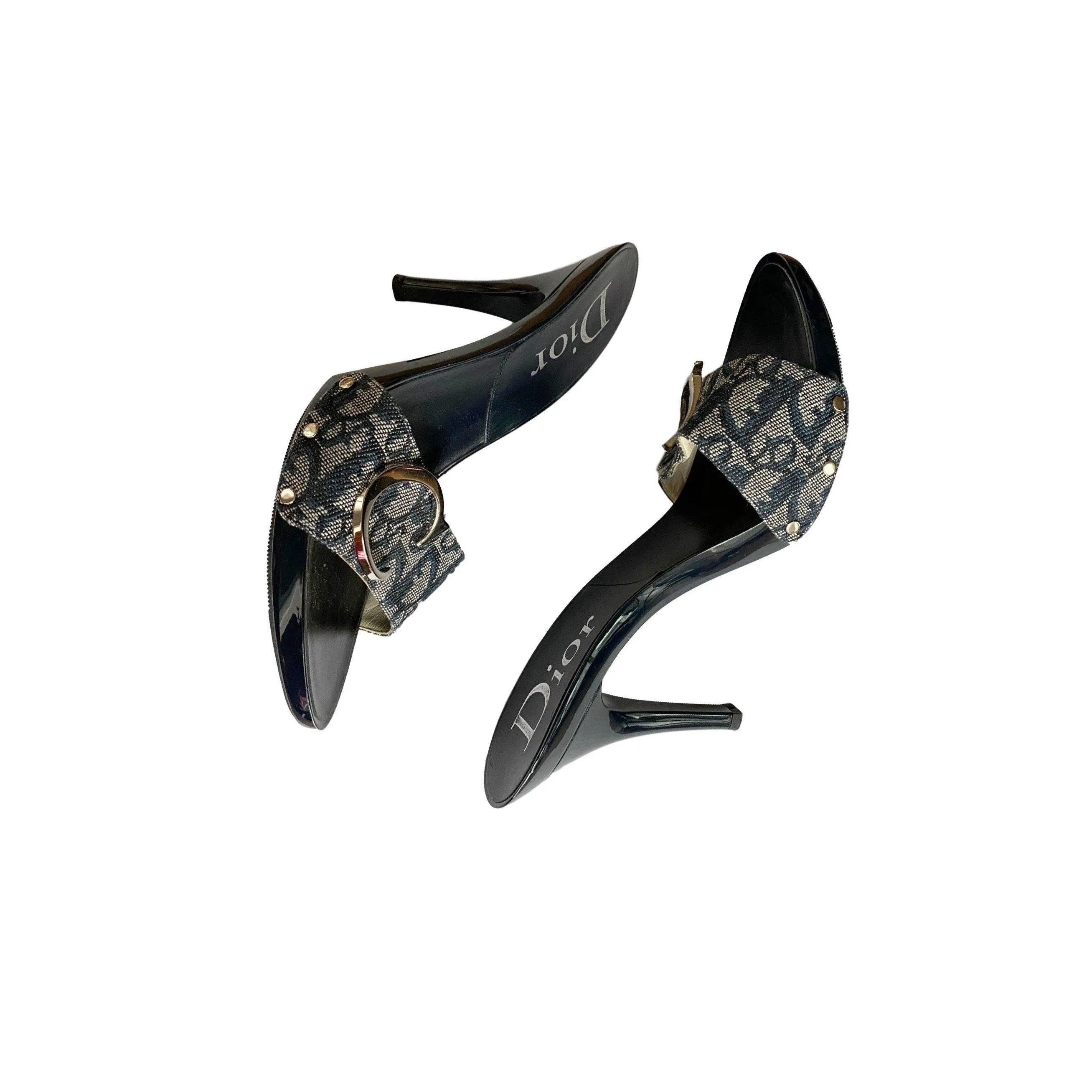 Dior Navy Logo Heels