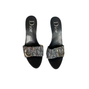 Dior Navy Logo Heels