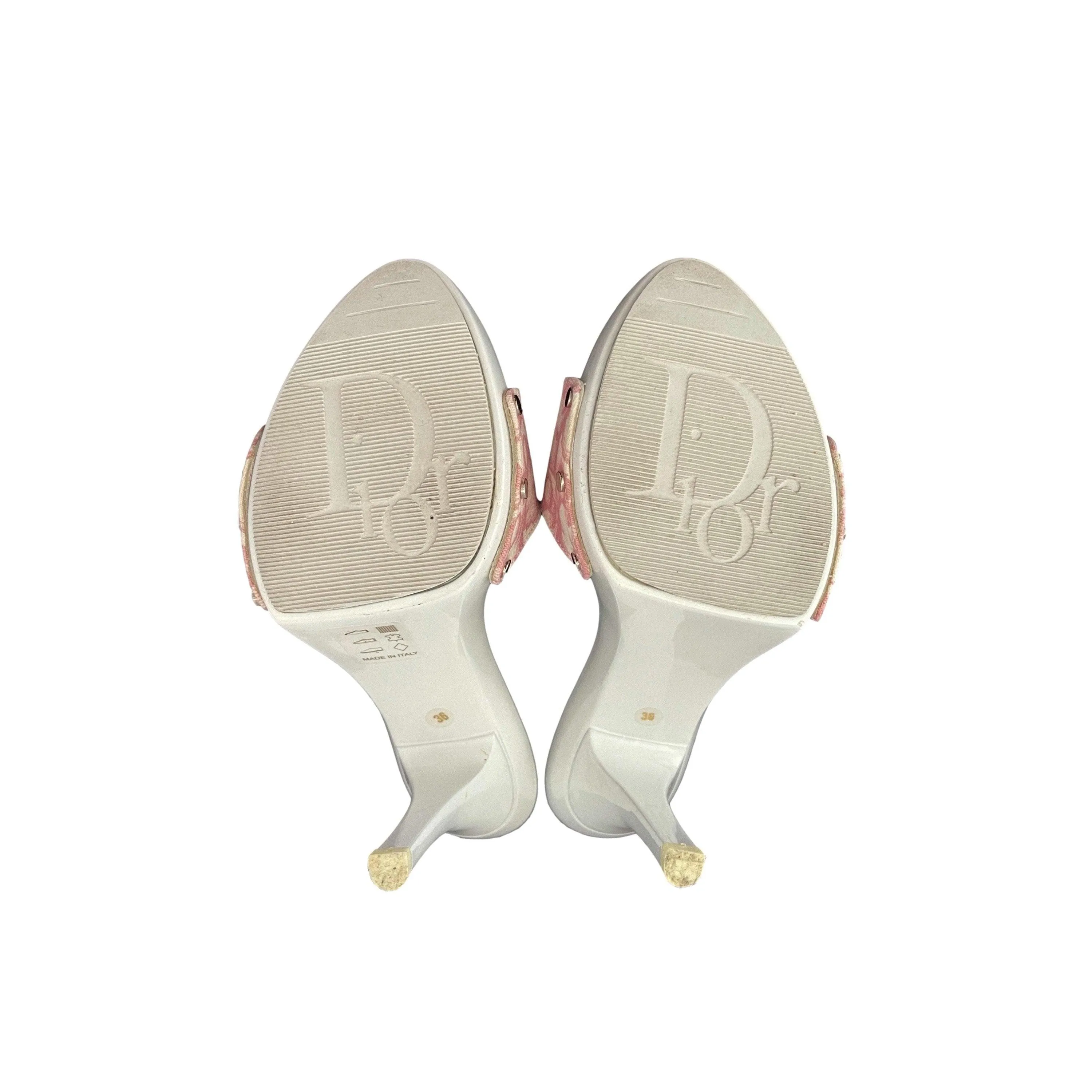 Dior Pink Logo Heels