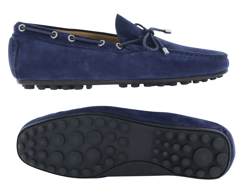 Fiori Di Lusso Blue Driving Shoes