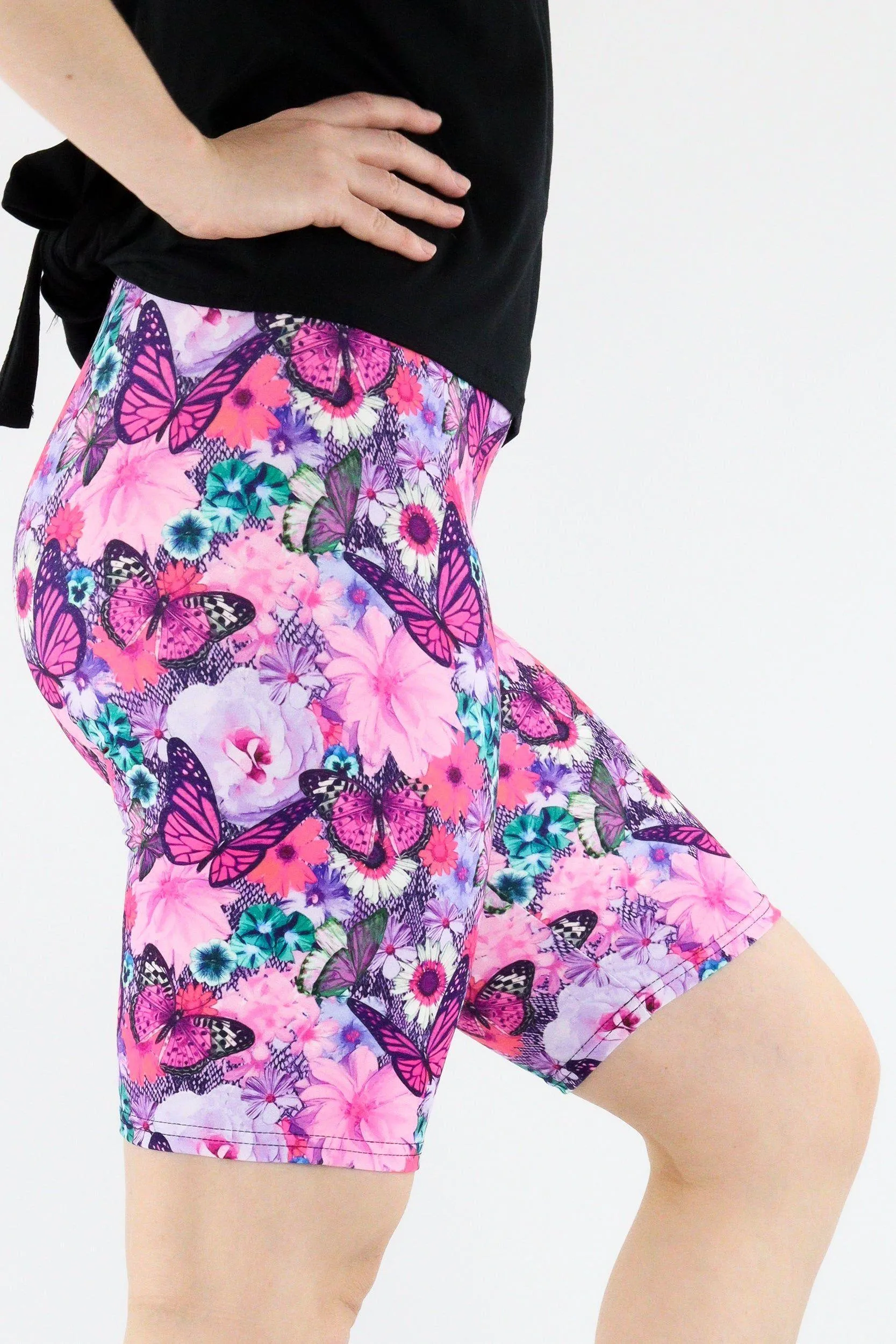 Florescence Butterfly - Casual Long Shorts