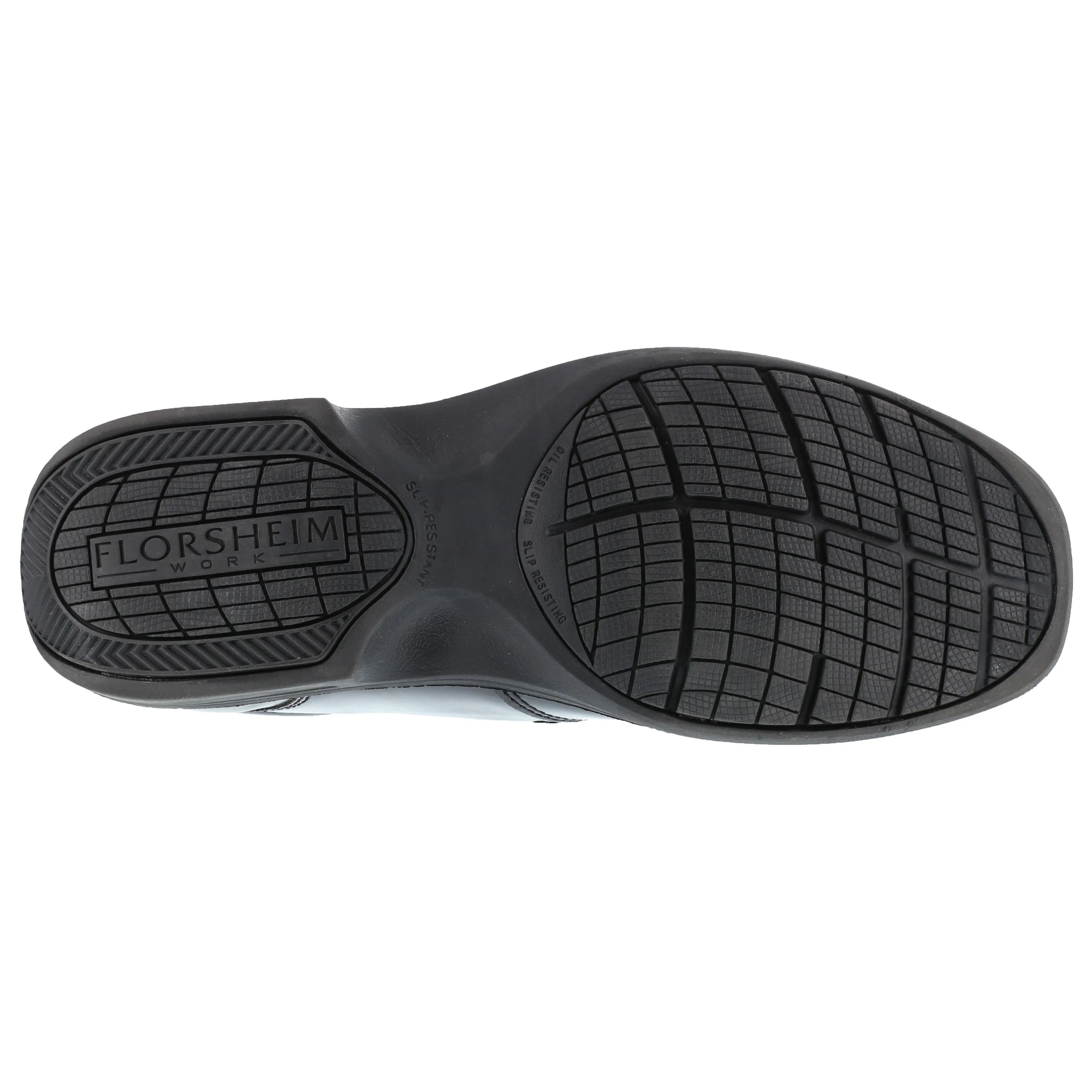 Florsheim Men's Coronis Steel Toe Slip On Oxford Work Shoe - Black - FS2005
