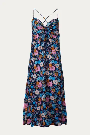 FREESIA FLORAL-PRINT MAXI DRESS