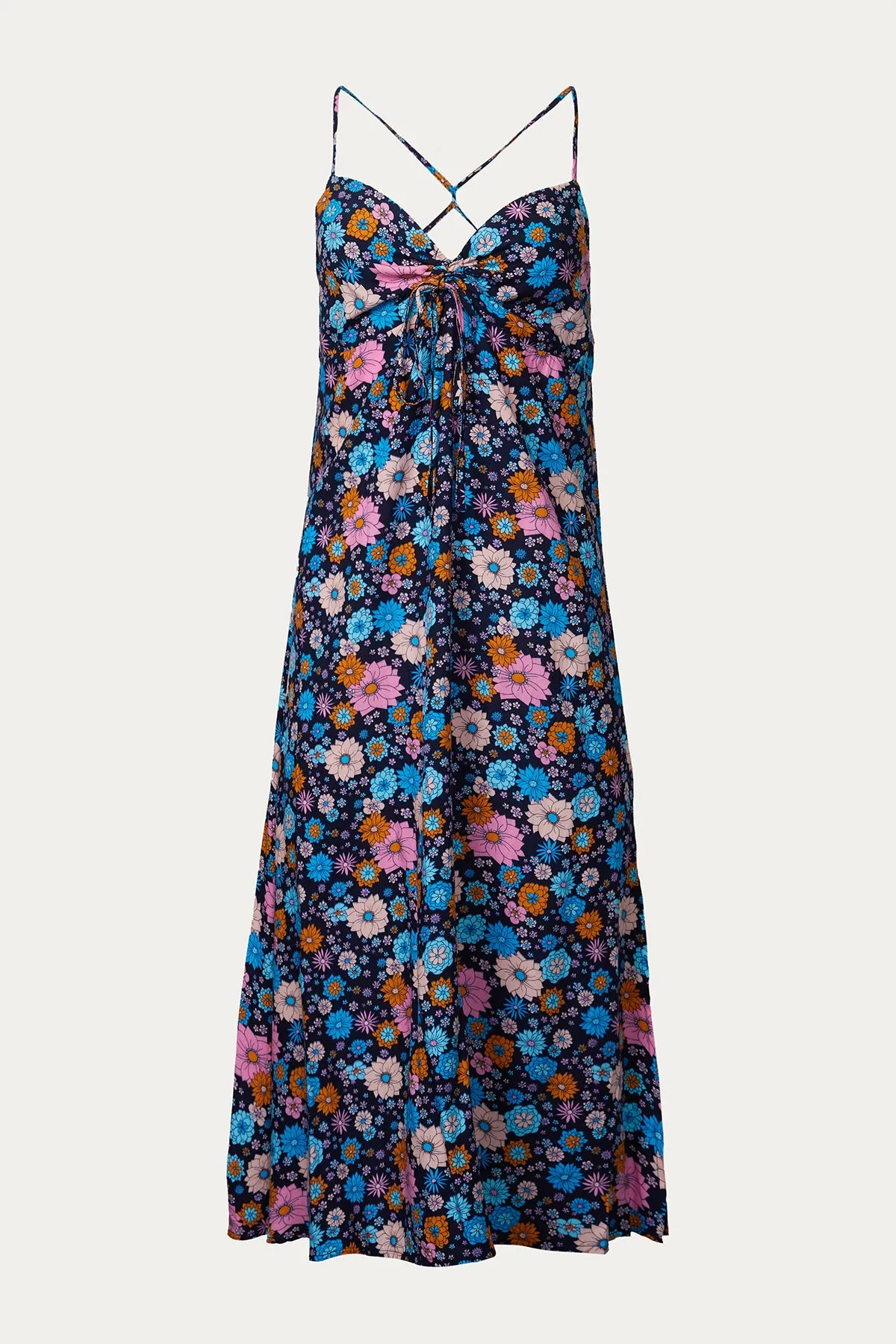FREESIA FLORAL-PRINT MAXI DRESS