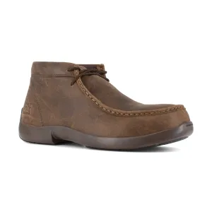 Frye Supply Men's Safety Crafted Utility Composite Toe Moccasin Work Shoe - Brown - FR40702