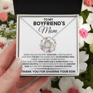 Gift For Boyfriend's Mom "You Are Amazing" Love Knot Necklace