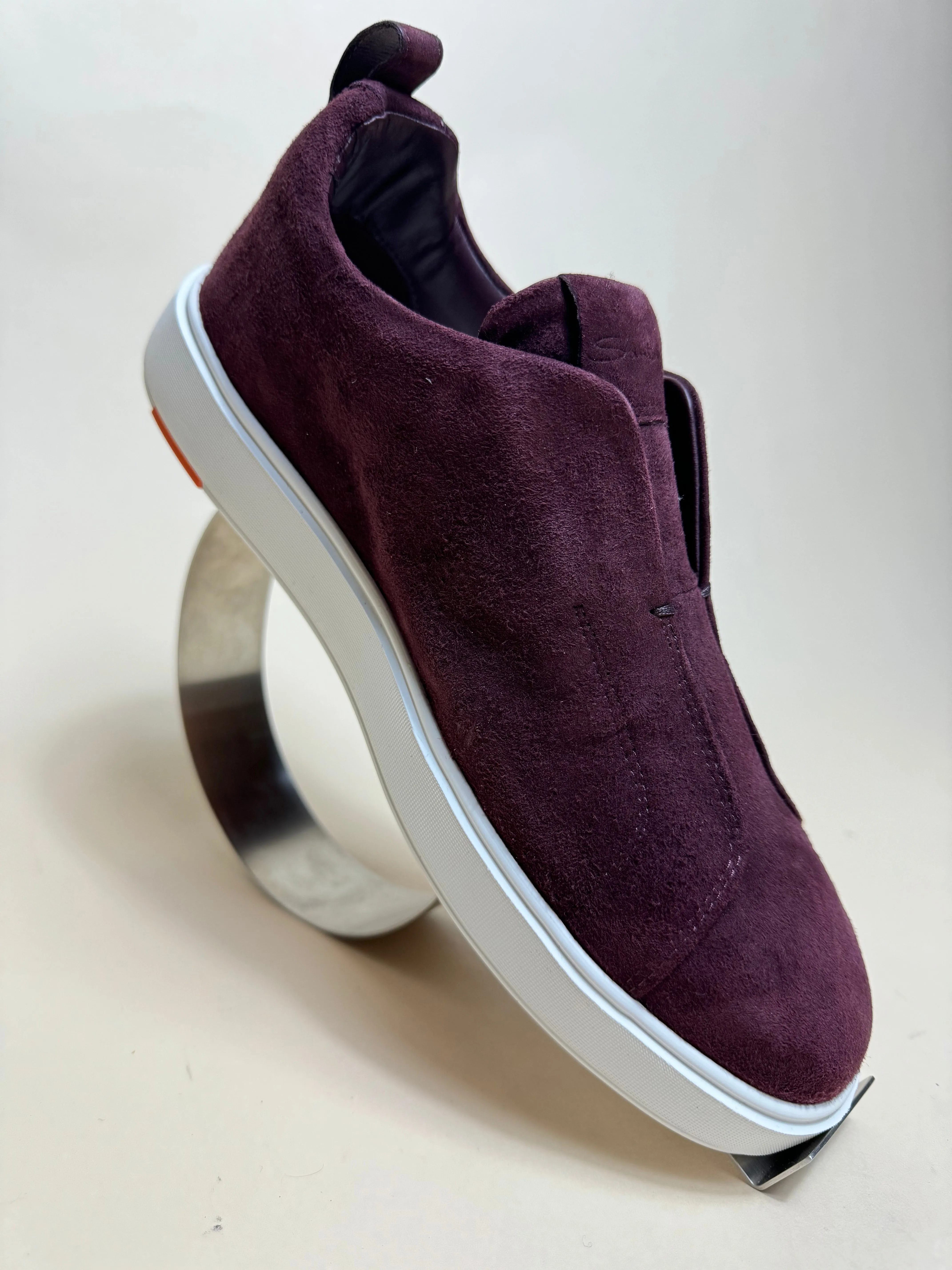 Gyan Slip Sneaker - Burgundy Suede