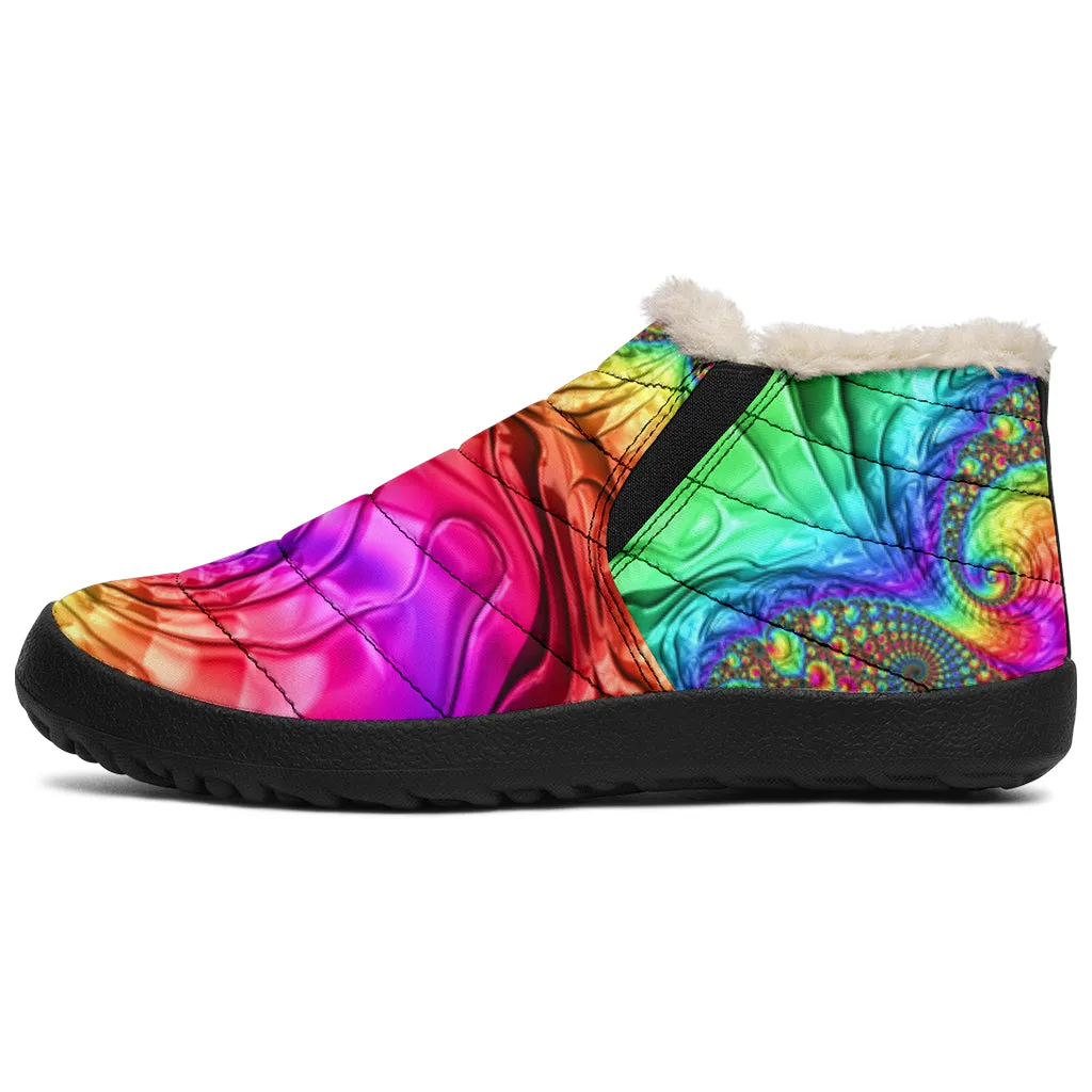 Happy Rainbow Winter Shoes