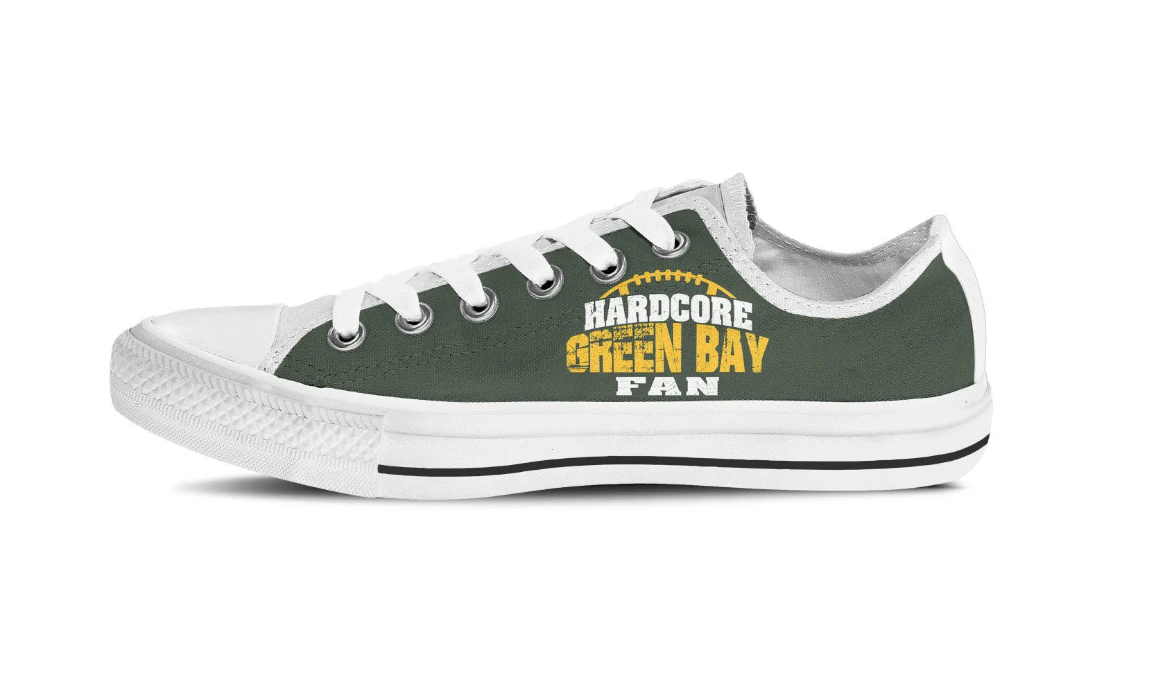 Hardcore Green Bay Football Fan Mens Shoe